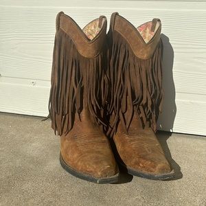 Ariat Fringe Cowgirl Boots Gold Rush